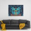 Cuadro Canvas Buho Mandala Azul - Imagen 2
