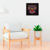 Cuadro Canvas Gato Estilo Huichol - Imagen 2