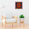 Cuadro Canvas Flor Estilo Huichol - Imagen 2