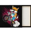 Cuadro Canvas Zorro Motocross - Imagen 3