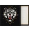 Cuadro Canvas Tigre Cósmico Gris - Imagen 3