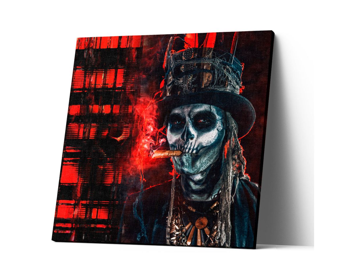Cuadro Canvas Catrín Fumando