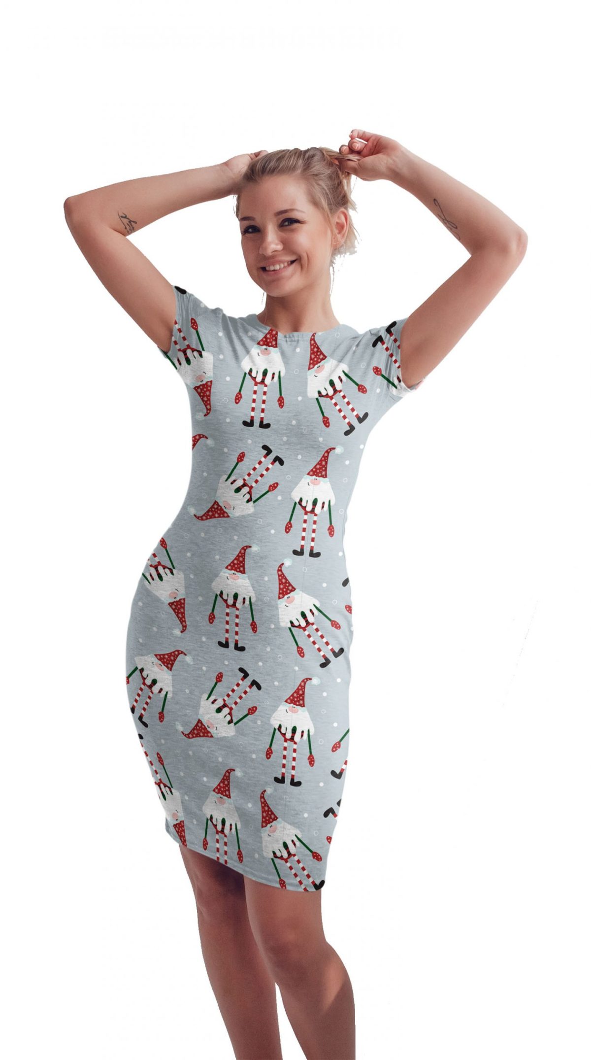 Vestido Sublimado Navidad Duendes Nomos Navideños Ayudantes de Santa