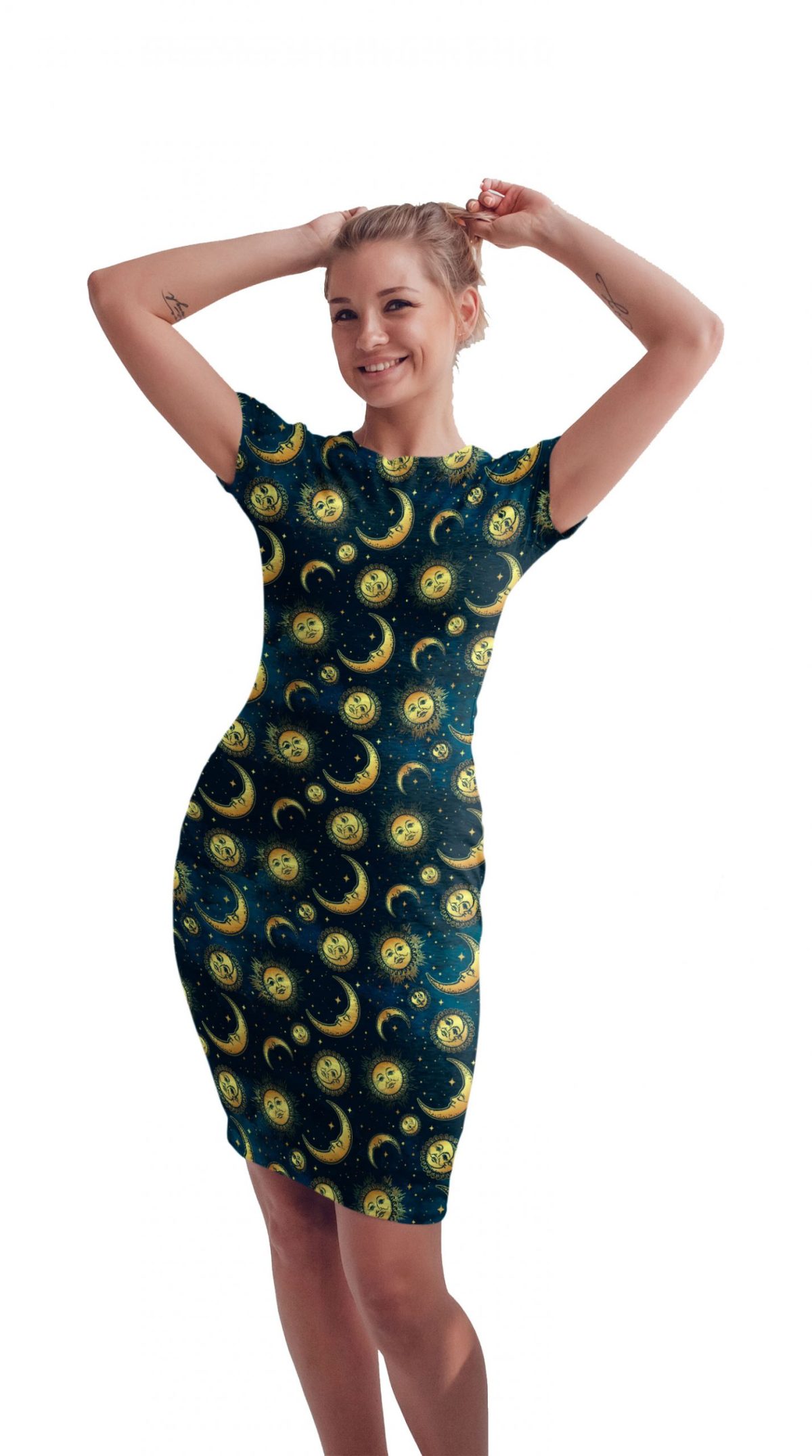 Vestido Sublimado Wicca Sol Luna