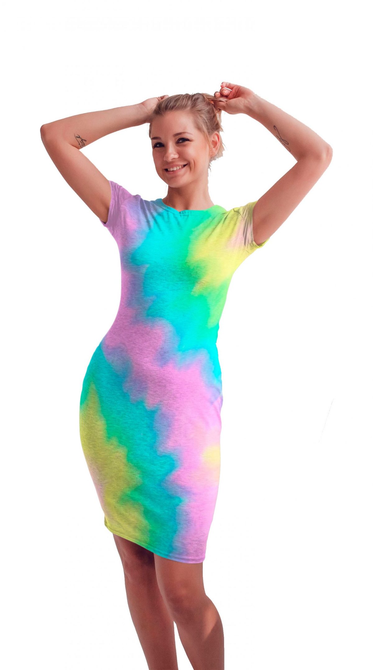 Vestido Sublimado Tie Dye Colors