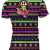 Playera Sublimada Full Print Pareja Calaveritas Bailando 127 - Imagen 3