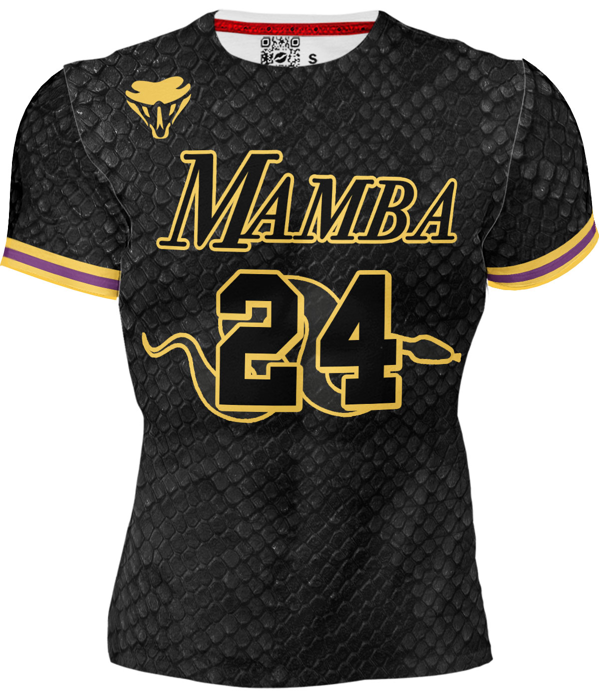 Playera Full Print Caballero Black Mamba Bryant 24