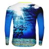 Playera Jersey Pesca Manga Larga Mar Pez Tuna Peces Azul - Imagen 2