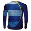 Playera Jersey Pesca Manga Larga Mar Azul Pez Vela Rayas - Imagen 2