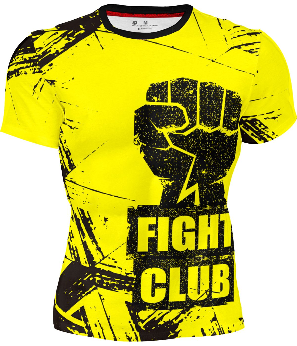 Playera Full Print Mma Fight Club Amarillo Artes Marciales