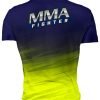 Playera Full Print Mma Fighter Artes Marciales Azul - Imagen 2