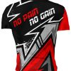 Playera Full Print Mma No Pain No Gain Rojo Artes Marciales - Imagen 2