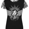 Playera Sublimada Full Print Pareja Payasos Diabólicos Calavera Gris - Imagen 3