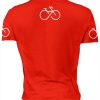 Playera Full Print Roja Bicicleta Infinito - Imagen 2