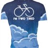 Playera Full Print  Im Two Tired Cielo Nubes Azul - Imagen 2