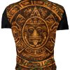 Playera Full Print Calendario Prehispanico Calavera Piedra - Imagen 2