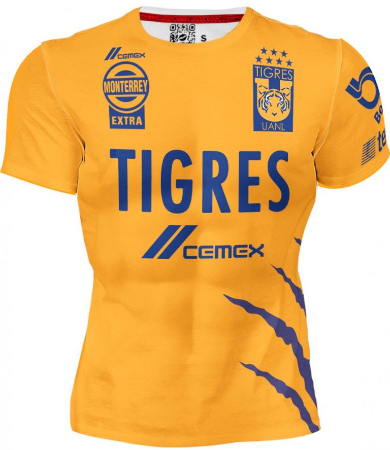 Playera Full Print Equipo Futbol Uniforme Tigres