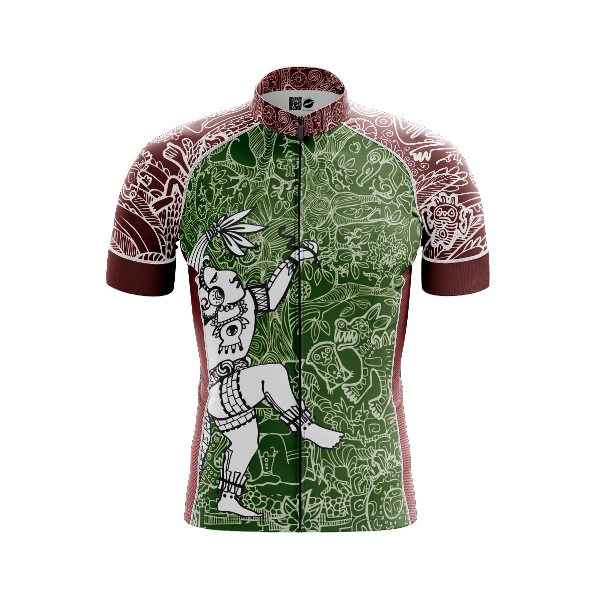 Jersey Ciclismo Manga Corta Maillot Mtb Dibujos Prehispánicos México