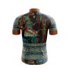Jersey Ciclismo Manga Corta Maillot Mtb Figuras Comunidad Maya Café - Imagen 2