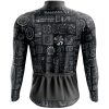 Jersey Ciclismo Manga Larga Maillot Mtb Calendario Azteca Guerrero Gris - Imagen 2