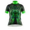 Jersey Ciclismo Manga Corta Maillot Mtb Calavera Penacho Verde Coahuila - Imagen 3