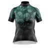 Jersey Ciclismo Manga Corta Maillot Mtb Calavera Cráneos Pattern Verde - Imagen 3
