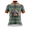 Jersey Ciclismo Manga Corta Maillot Mtb Figuras Maya Verde Pirámide - Imagen 3