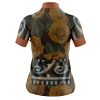 Jersey Ciclismo Manga Corta Maillot Mtb Catrina Roja Rosas Naranja - Imagen 4
