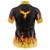 Jersey Ciclismo Manga Corta Maillot Mtb Llamas Águila Ardiendo Negra - Imagen 4