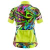 Jersey Ciclismo Manga Corta Maillot Mtb Flechas Colores Manchas Pintura - Imagen 4