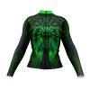 Jersey Ciclismo Manga Larga Maillot Mtb Calavera Penacho Verde Coahuila - Imagen 3