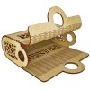 Bolso Calado 20 Cm Mdf 3 Mm Recuerdo O Decoración - Imagen 3