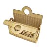 Bolso Calado 20 Cm Mdf 3 Mm Recuerdo O Decoración - Imagen 4