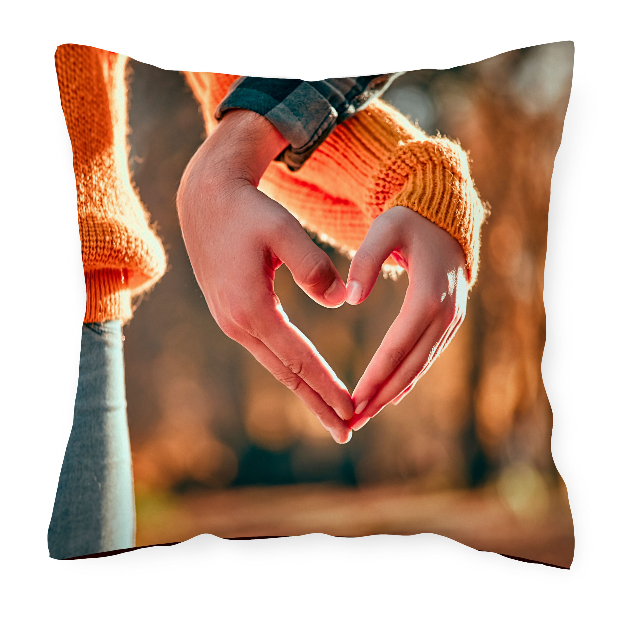 Cojín Arg Almohada Cojín Manos Corazón Pareja Perfecta