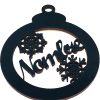 Esferas Navidad Personalizada De 10cm Madera Mdf Mayoreo - Imagen 5