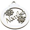 Esferas Navidad Personalizada De 10cm Madera Mdf Mayoreo - Imagen 4