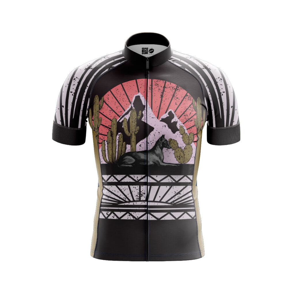 Maillot Cyclisme Homme Shaver Sport California Republic - Blanc/Rouge/Vert - Taille L
