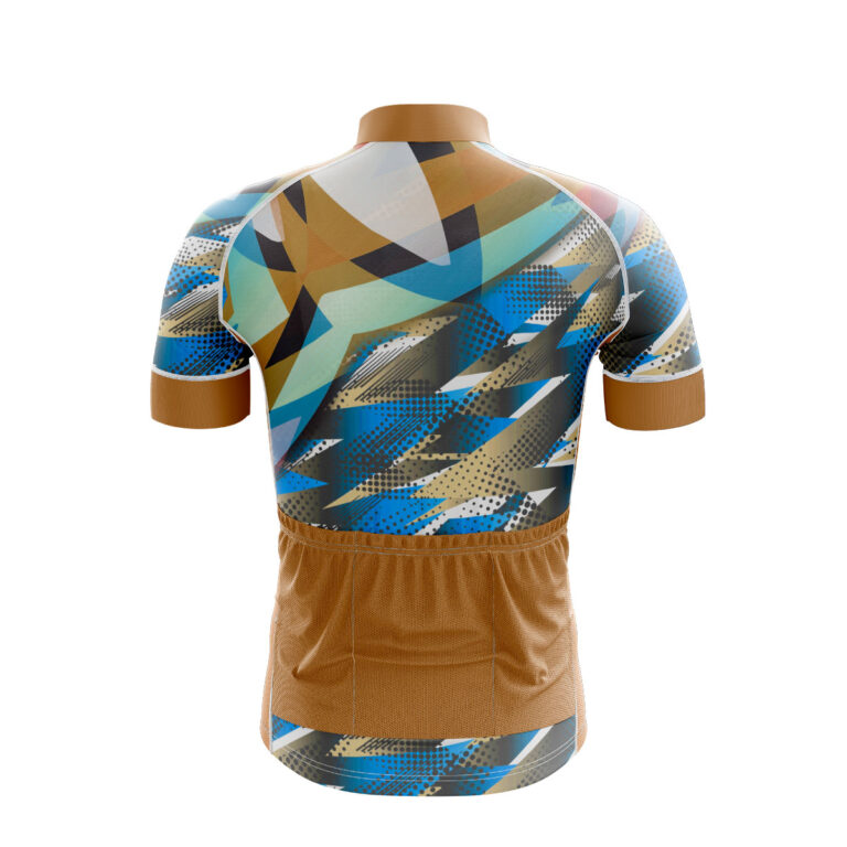 Jersey De Ciclismo De Estrada Azul Pixel
