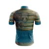 Jersey Ciclismo Manga Corta Maillot Mtb Calavera Adornada Corona Rayas - Imagen 2