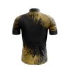 Jersey Ciclismo Manga Corta Maillot Mtb Dorada Calavera Negra Flores - Imagen 2