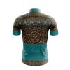 Jersey Ciclismo Manga Corta Maillot Mtb Calendario Azteca Beige Verde - Imagen 2