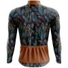 Jersey Ciclismo Manga Larga Maillot Mtb Warrior Azteca Ave Plumas - Imagen 2