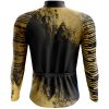 Jersey Ciclismo Manga Larga Maillot Mtb Dorada Calavera Negra Flores - Imagen 2