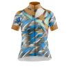 Jersey Ciclismo Manga Corta Maillot Mtb Extremo Colores Rayos Azules - Imagen 3
