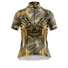 Jersey Ciclismo Manga Corta Maillot Mtb Calavera Penacho Apaches Dorado - Imagen 3