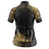 Jersey Ciclismo Manga Corta Maillot Mtb Dorada Calavera Negra Flores - Imagen 4
