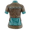 Jersey Ciclismo Manga Corta Maillot Mtb Calendario Azteca Beige Verde - Imagen 4