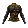Jersey Ciclismo Manga Larga Maillot Mtb Panal Café Bici - Imagen 3