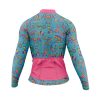 Jersey Ciclismo Manga Larga Maillot Mtb Azul Rosa Alebrijes Colores - Imagen 4