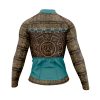 Jersey Ciclismo Manga Larga Maillot Mtb Calendario Azteca Beige Verde - Imagen 4